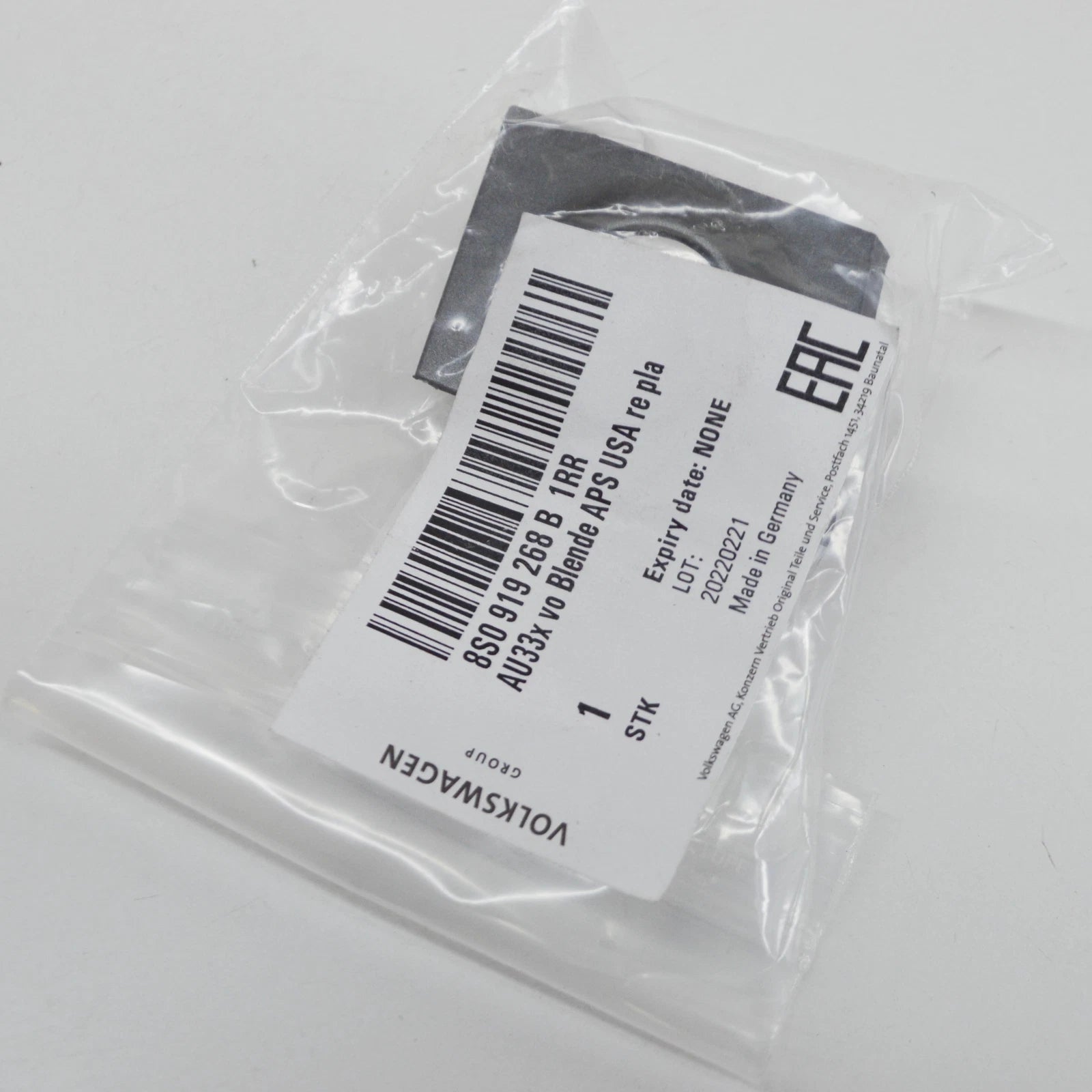 NEW AUDI TT FV FRONT RIGHT ULTRASOUND SENSOR TRIM 8S0919268B1RR ORIGINAL