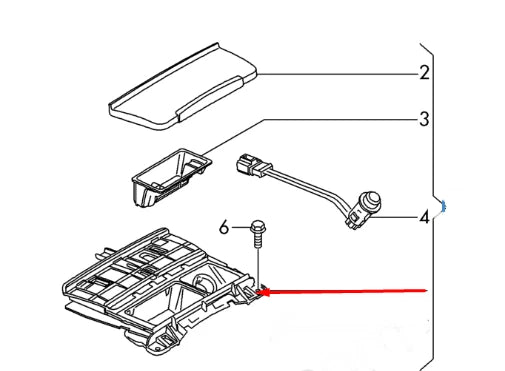NEW AUDI A4 B8 FRONT CONSOLE ASHTRAY 8K0857951CV10 8K0857951C V10