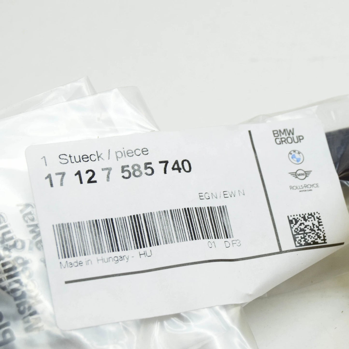 NEW BMW Z4 ROADSTER E89 RADIATOR TOP VENTING LINE 17127585740 7585740 ORIGINAL