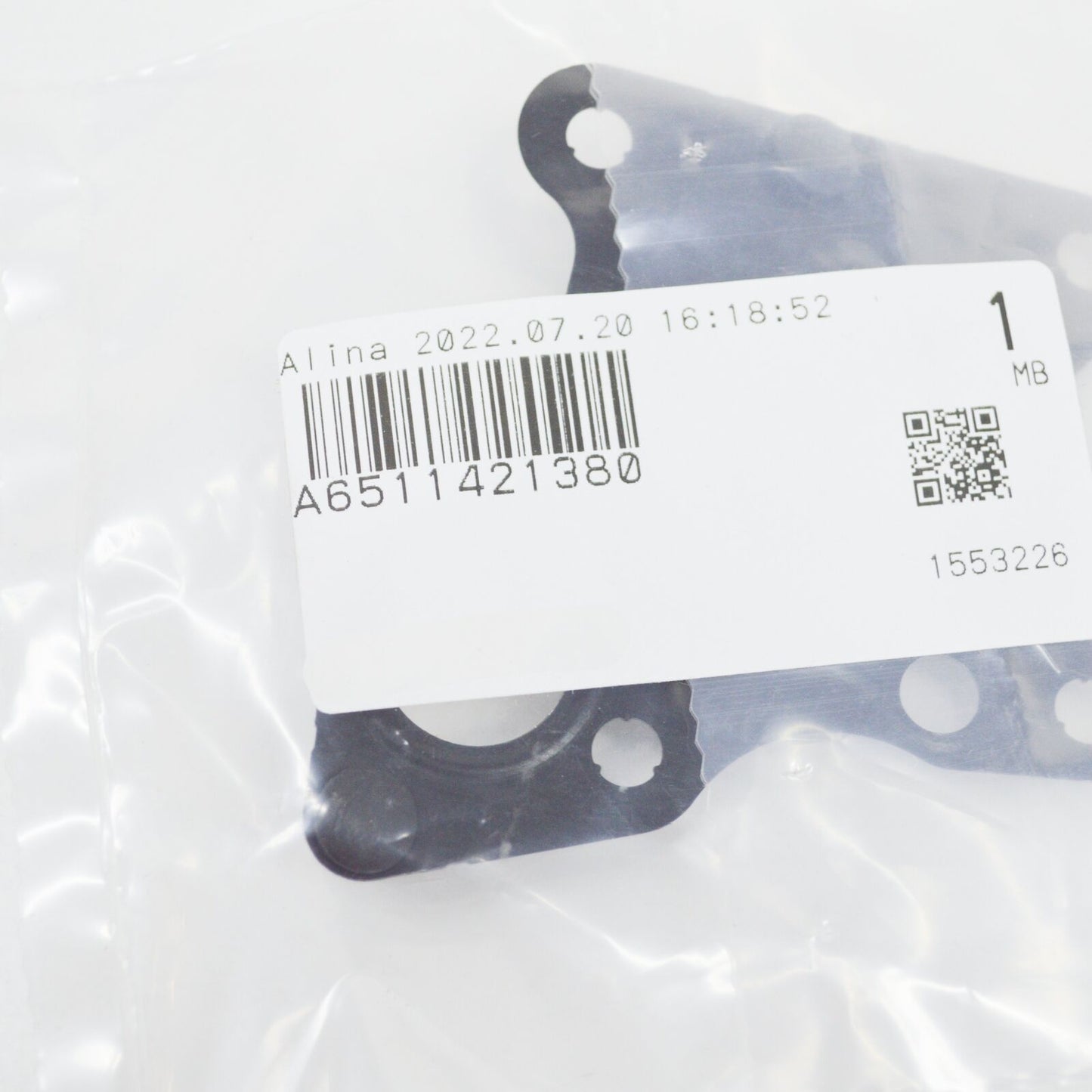 NEW MERCEDES-BENZ E W212 EGR VALVE GASKET A6511421380 ORIGINAL