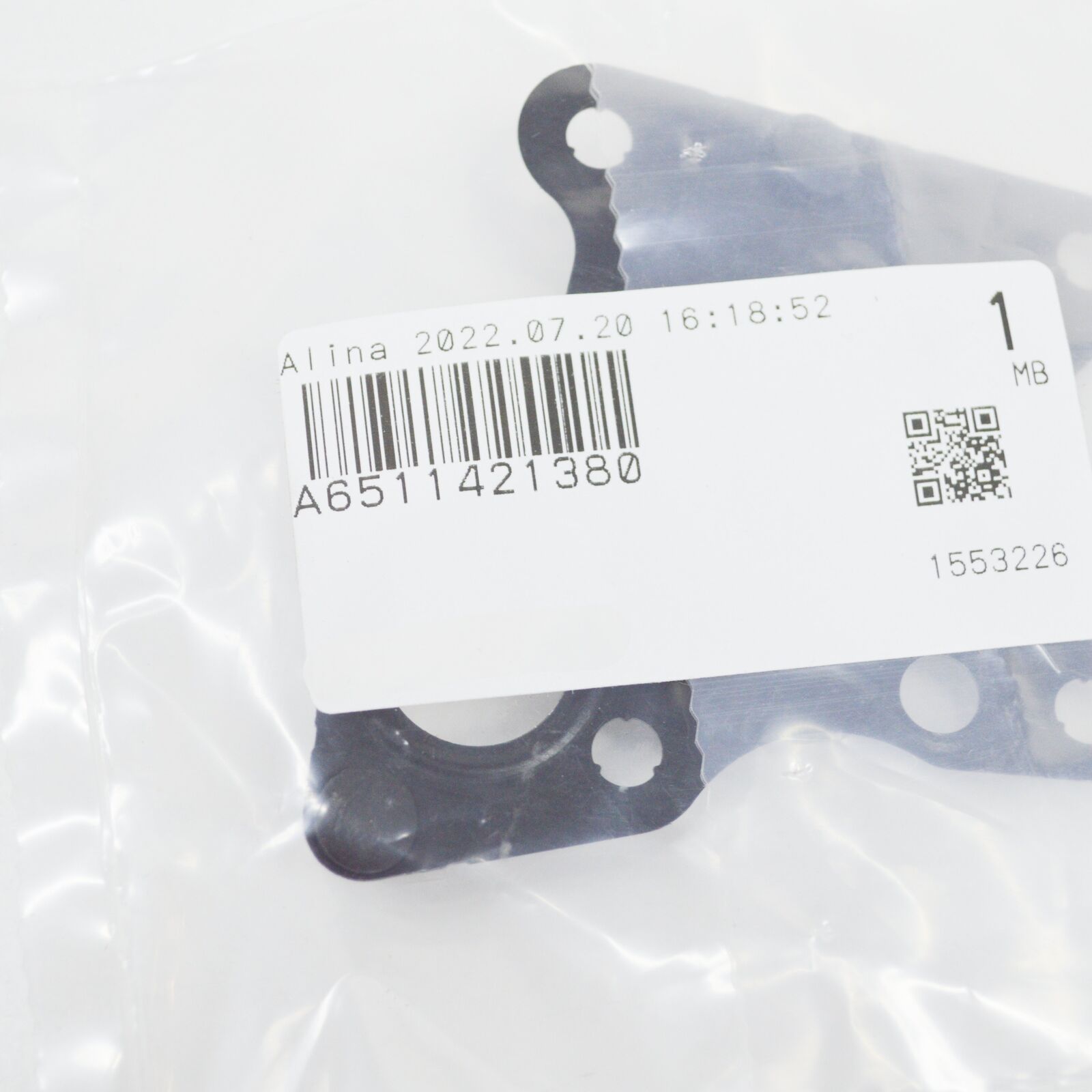 NEW MERCEDES-BENZ E W212 EGR VALVE GASKET A6511421380 ORIGINAL