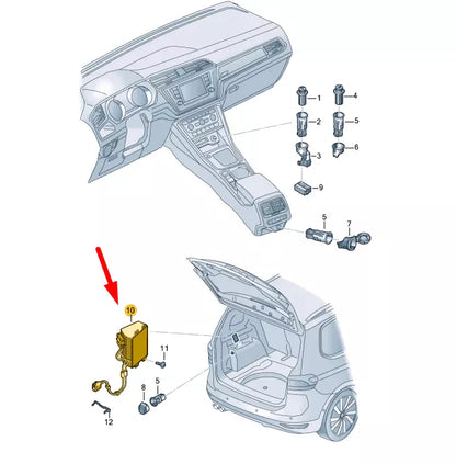 NEW VOLKSWAGEN TOURAN 5T INVERTER 5Q0907155D ORIGINAL