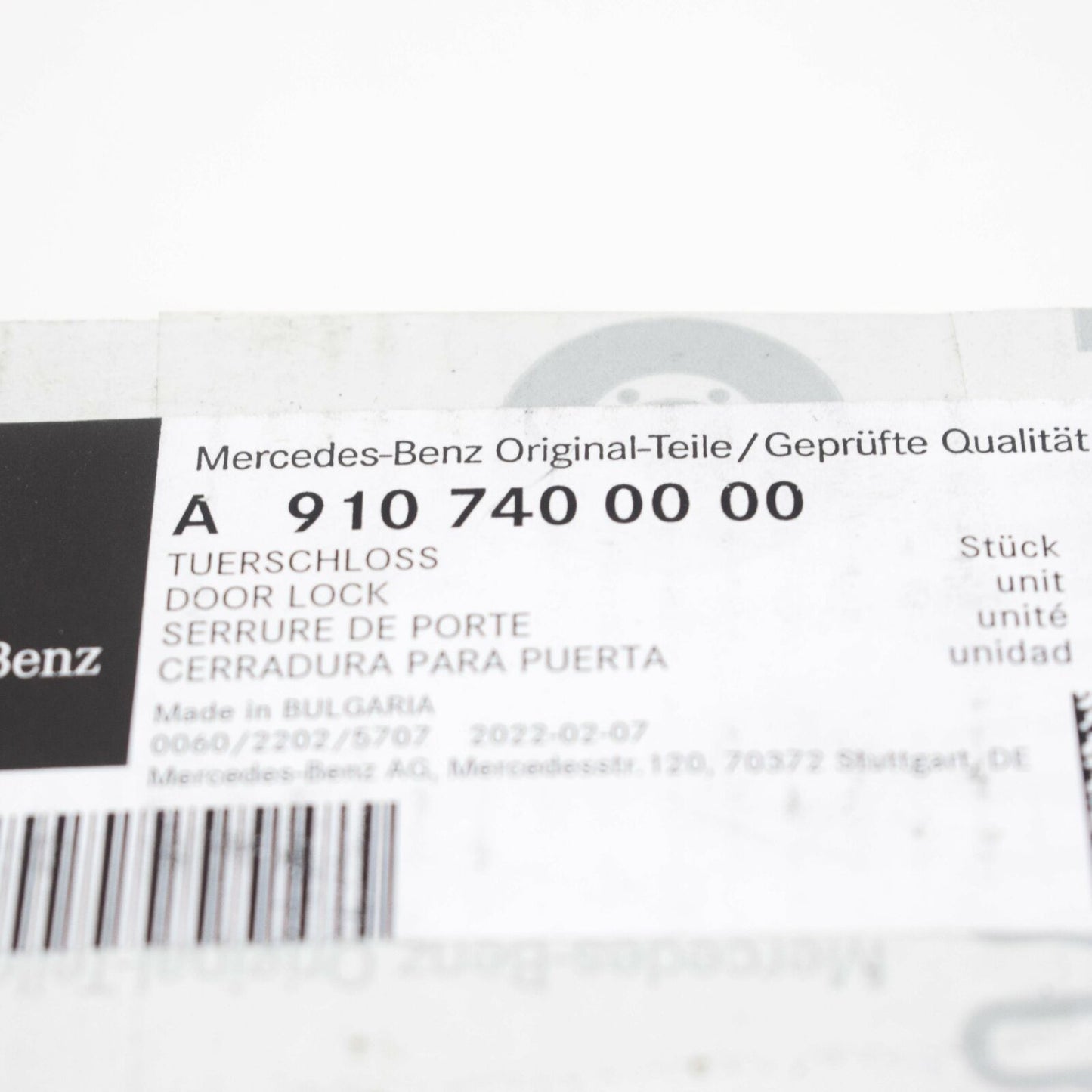 NEW MERCEDES-BENZ SPRINTER W910 REAR LEFT DOOR LOCK A9107400000 ORIGINAL