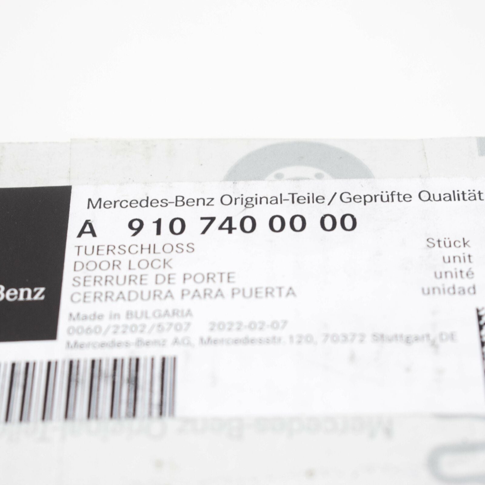 NEW MERCEDES-BENZ SPRINTER W910 REAR LEFT DOOR LOCK A9107400000 ORIGINAL