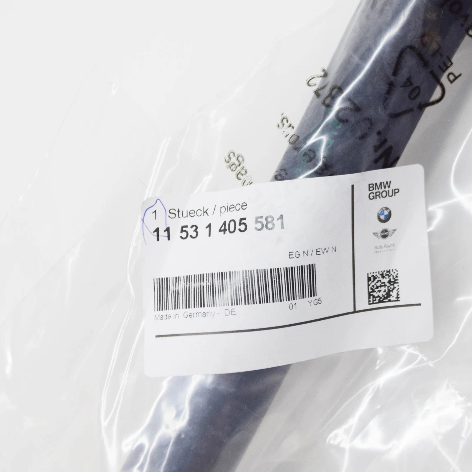 NEW BMW 3 E36 CABRIO COUPE SEDAN COOLING SYSTEM WATER HOSE 11531405581 ORIGINAL