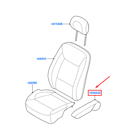 new ford galaxy mk2 front left seat armrest 1558551 6m21-644a23-cd3zhe original
