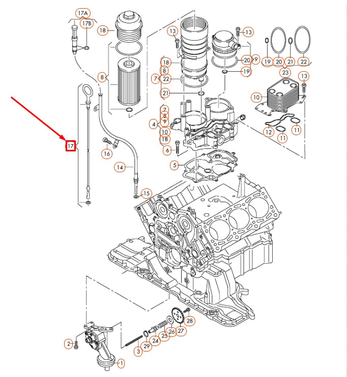NEW AUDI A6 C6 OIL DIP STICK 059115611T ORIGINAL