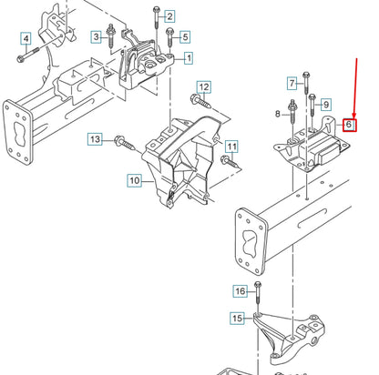 NEW AUDI Q2 GEARBOX MOUNTING 5Q0199555BG