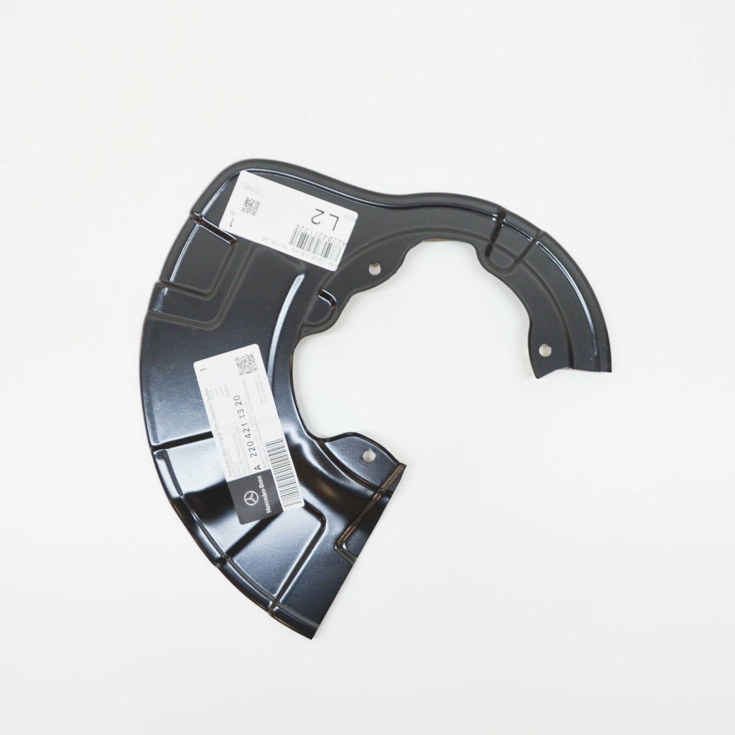 NEW MB S W220 FRONT LEFT WHEEL BRAKE PROTECTIVE PLATE A2204211320 ORIGINAL