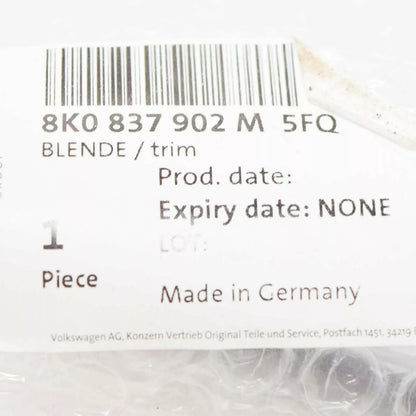 NEW AUDI A4 B8 FRONT RIGHT DOOR B PILLAR TRIM COVER 8K0837902M5FQ