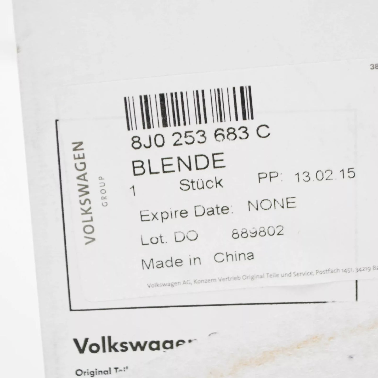 NEW AUDI TTRS 8J REAR LEFT CHROME EXHAUST TAIL PIPE TRIM 8J0253683C ORIGINAL