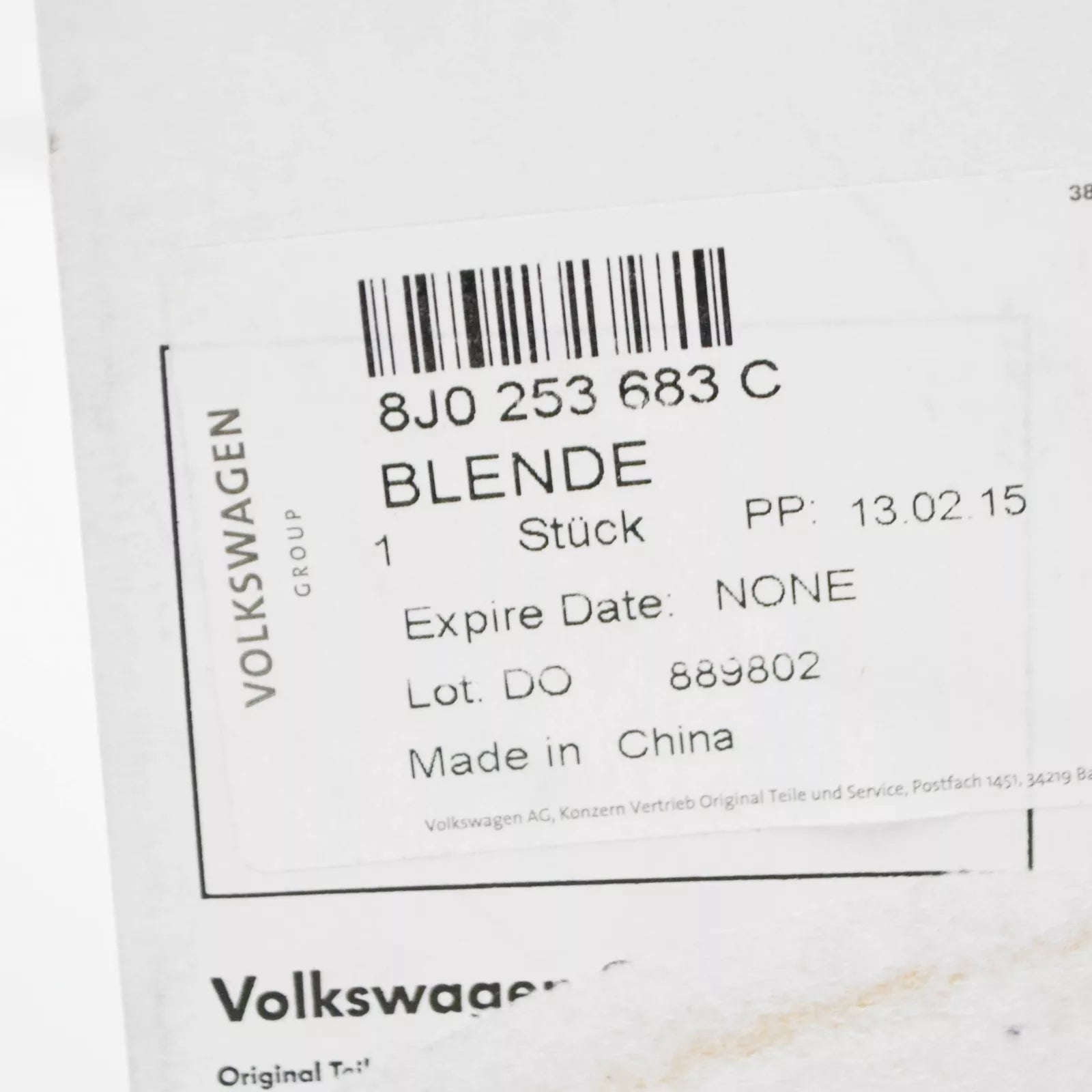 NEW AUDI TTRS 8J REAR LEFT CHROME EXHAUST TAIL PIPE TRIM 8J0253683C ORIGINAL