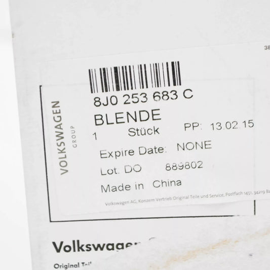 NEW AUDI TTRS 8J REAR LEFT CHROME EXHAUST TAIL PIPE TRIM 8J0253683C ORIGINAL