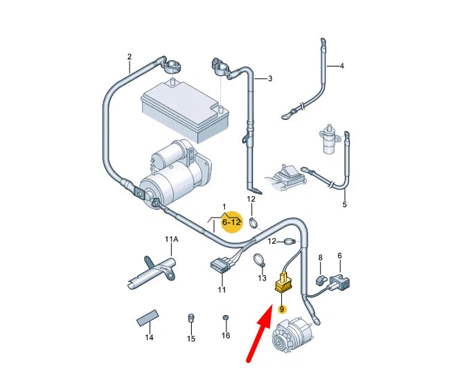 NEW VW BEETLE 9C FLAT CONTACT HOUSING WITH GASKET 2 PIN 357972752 ORIGINAL