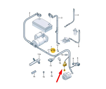 NEW VW BEETLE 9C FLAT CONTACT HOUSING WITH GASKET 2 PIN 357972752 ORIGINAL