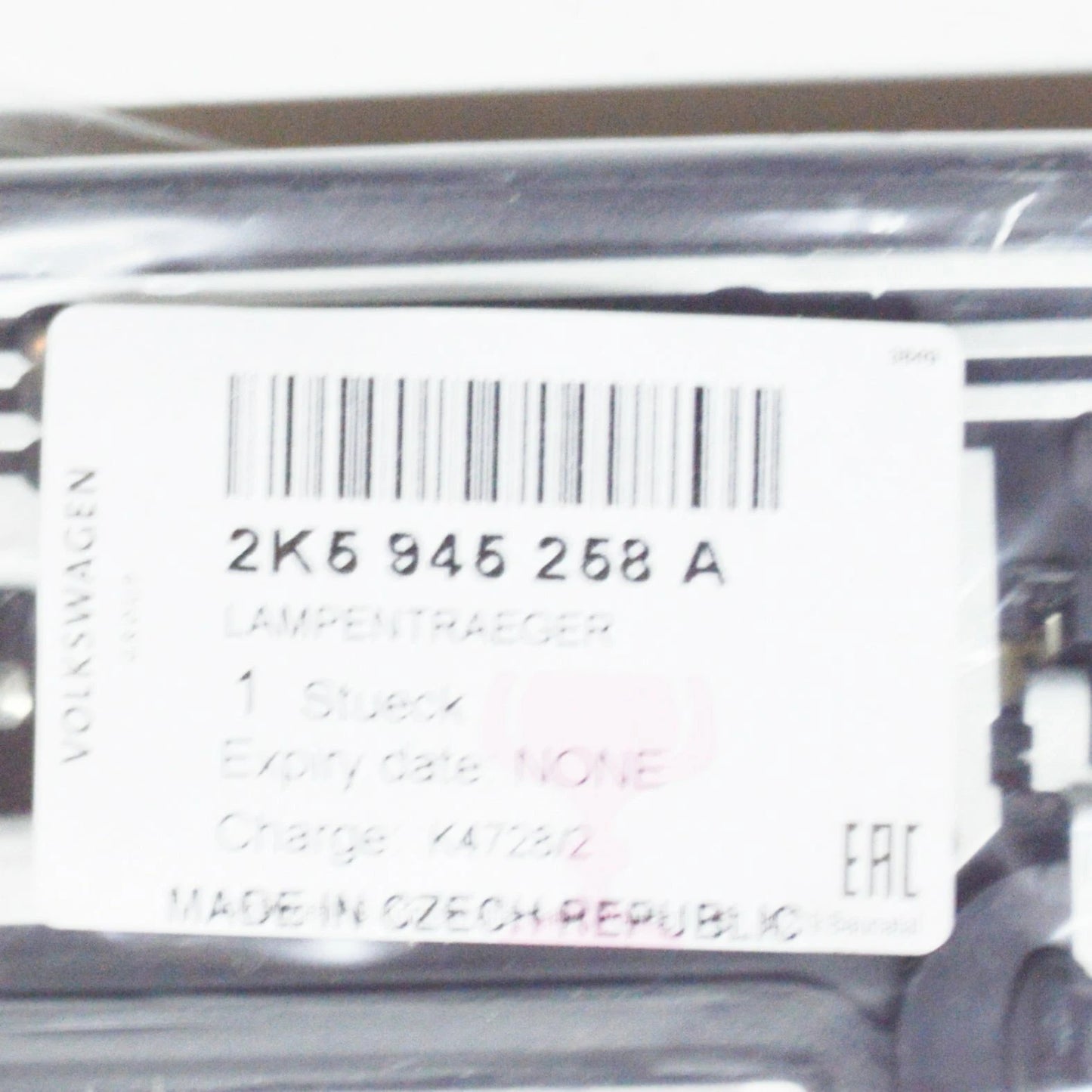 NEW VOLKSWAGEN CADDY MK3 BOX TAIL LIGHT BULB CARRIER HOLDER 2K5945258A ORIGINAL