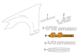 new mercedes benz m w164 front fender side emblem badge amg a0008170214 original