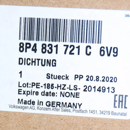 NEW AUDI A3 8P FRONT DOOR SEAL RUBBER 8P4831721C6V9 ORIGINAL