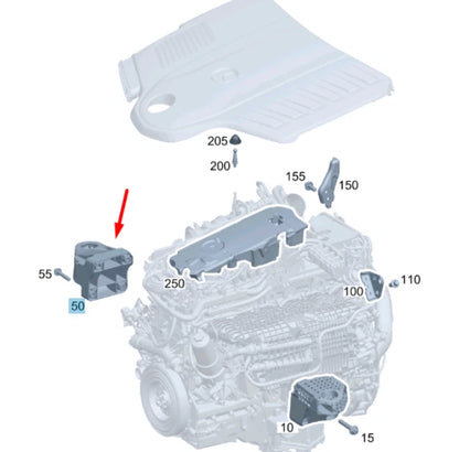 NEW MERCEDES-BENZ S W222 RIGHT ENGINE MOUNT A2562230400 ORIGINAL