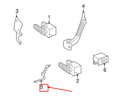 NEW MB ML W164 HEADLIGHT LEVEL ADJUSTMENT REAR LEFT LINK A1643202732 ORIGINAL