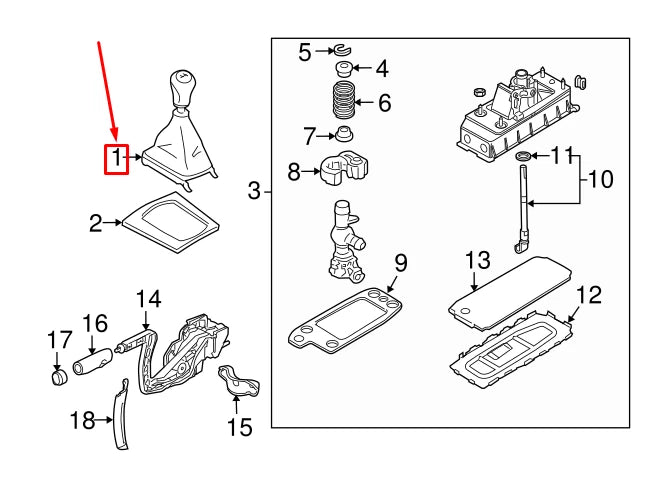 NEW AUDI A3 SPORTBACK 8P GEAR SHIFTING KNOB 8X0863278A1KT ORIGINAL