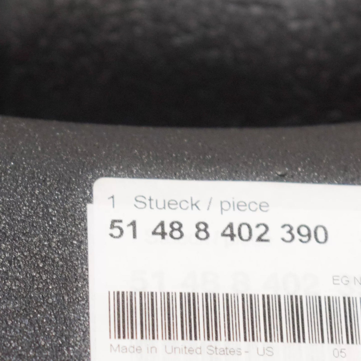 NEW BMW X5 E53 FRONT RIGHT DOOR SOUND INSULATING 51488402390 ORIGINAL