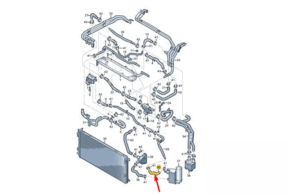 NEW AUDI E-TRON SPORTBACK GEA COOLANT HOSE PIPE 4KE819374F ORIGINAL