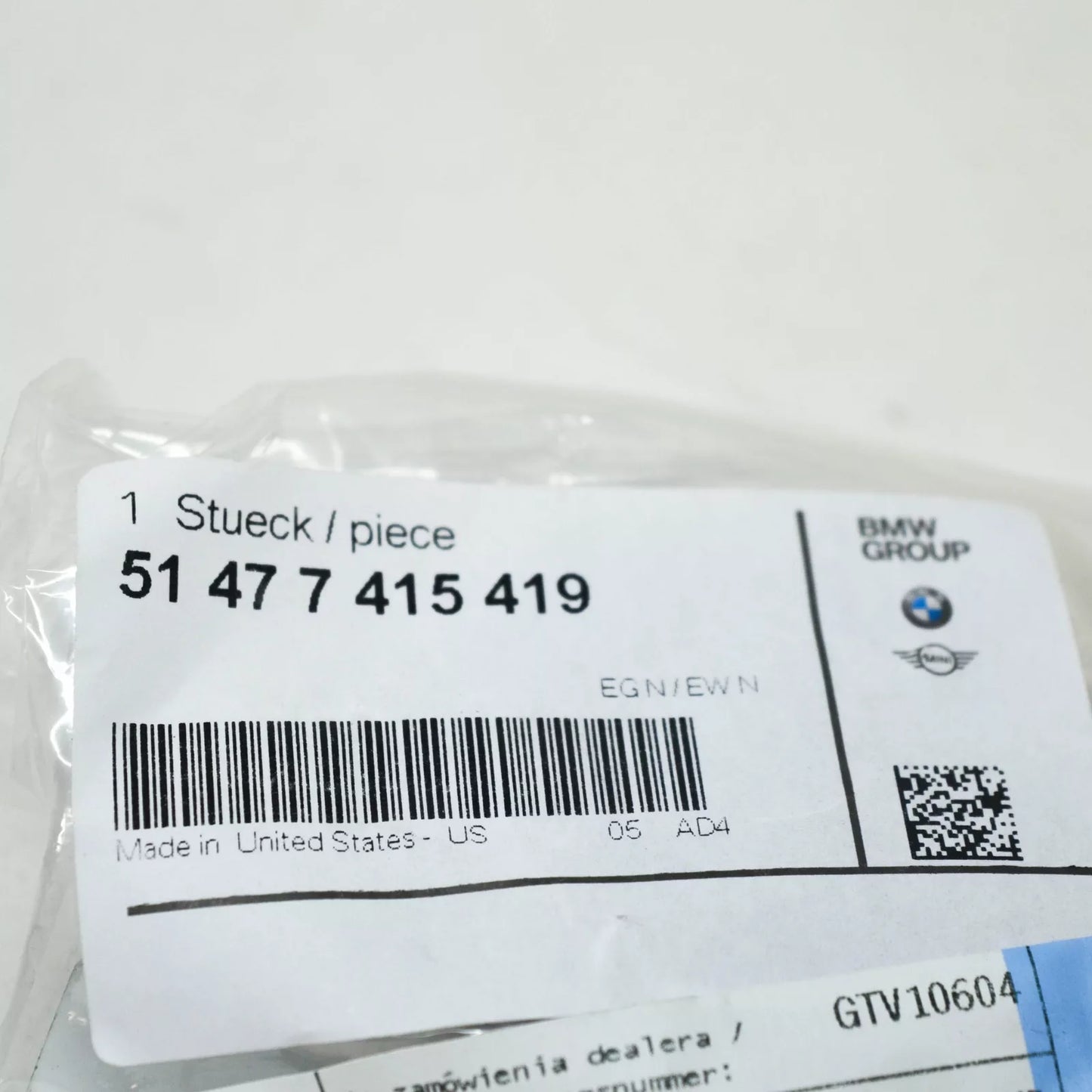 NEW BMW X5 F15 F85 M HINGE BRACKET FLOOR CARPET 51477415419 ORIGINAL