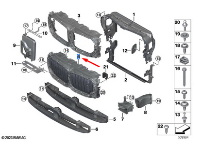 new bmw x5 g05 front upper radiator grille flaps 51745a29c42 original