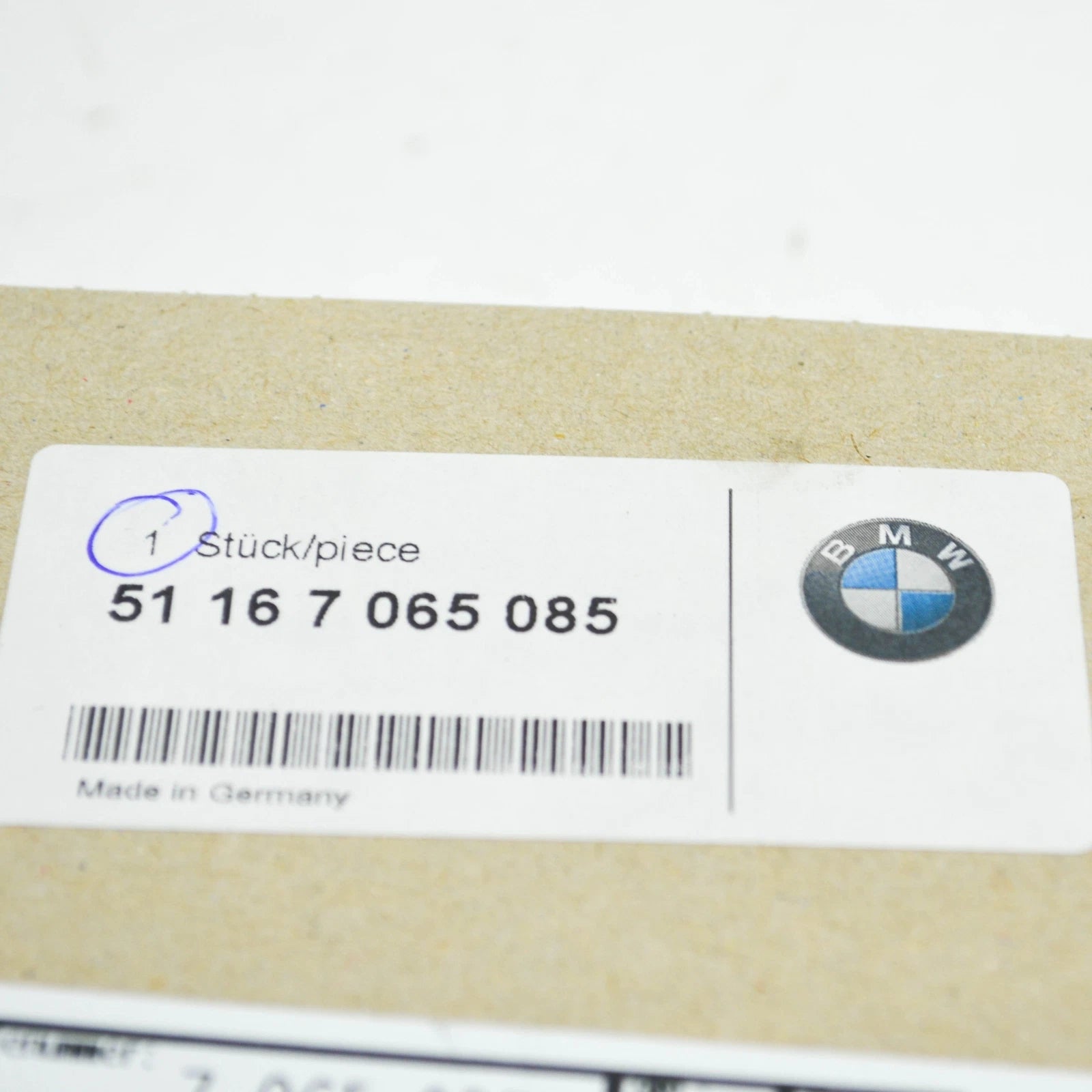 NEW BMW 5 E60 LEFT DOOR WING MIRROR HEATED GLASS 51167065085 7065085 ORIGINAL