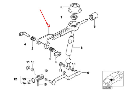 NEW BMW 3 E46 GEAR SHIFTING REINFORCED ARM 25117500506 7500506 ORIGINAL