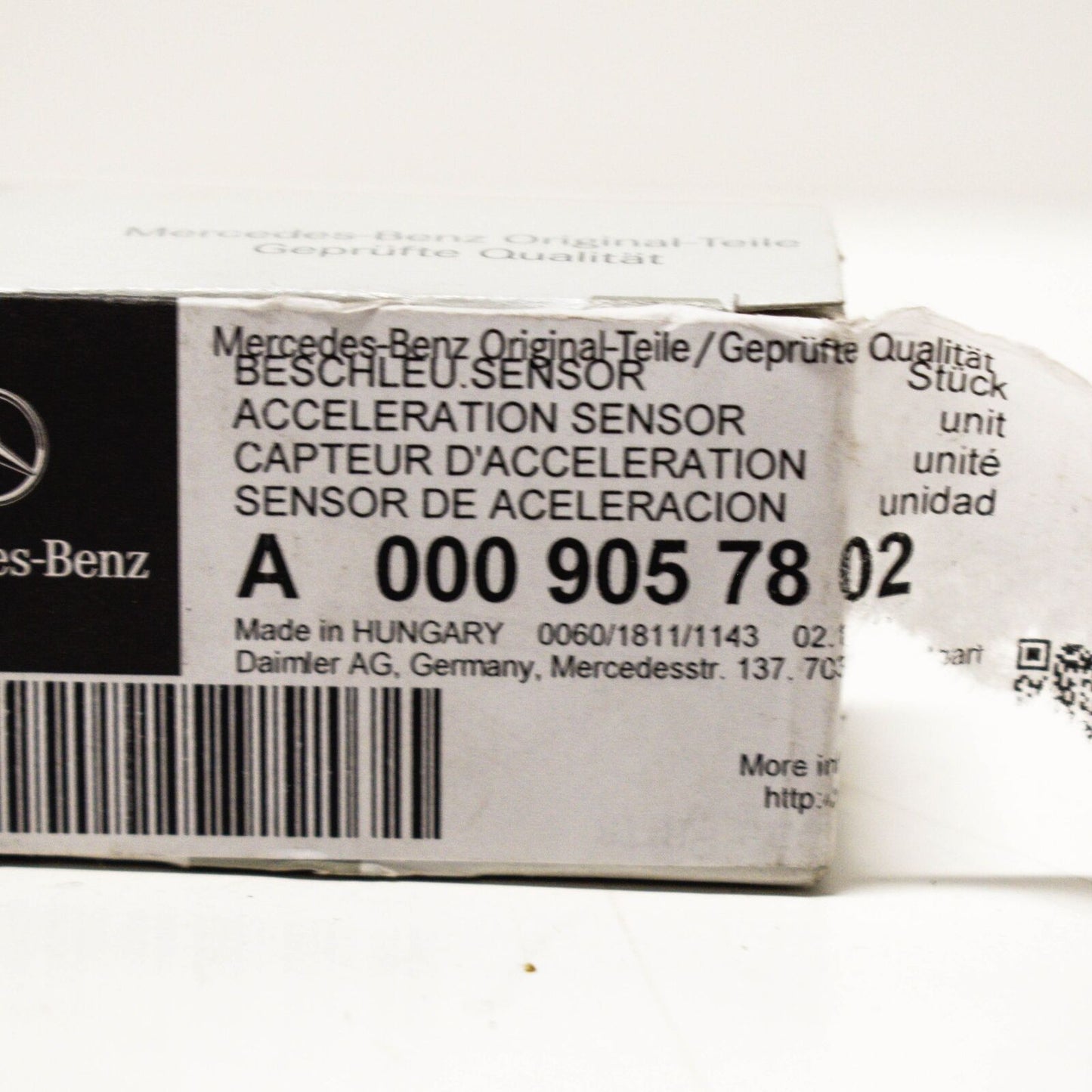 NEW MERCEDES-BENZ C W205 FRONT LEFT ACCELERATION SENSOR A0009057802 ORIGINAL