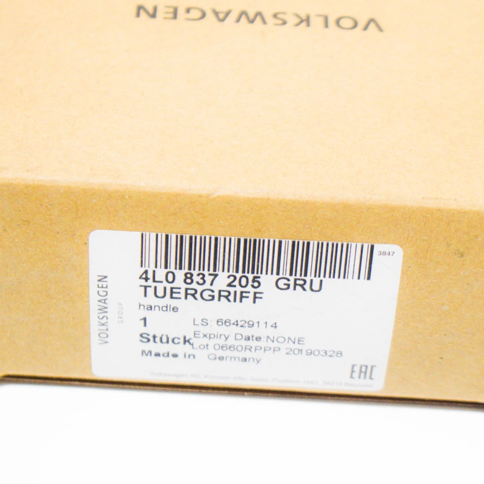 NEW AUDI Q7 4L FRONT EXTERIOR DOOR HANDLE 4L0837205GRU ORIGINAL