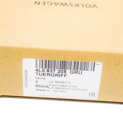 NEW AUDI Q7 4L FRONT EXTERIOR DOOR HANDLE 4L0837205GRU ORIGINAL