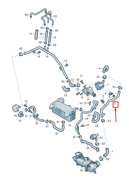 new audi a8 4h engine coolant pipe 079121065ch original