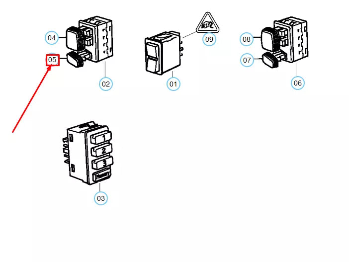 NEW BMW 5 E39 FRONT RIGHT SEAT BACKREST ADJUSTMENT SWITCH 61311379368 ORIGINAL