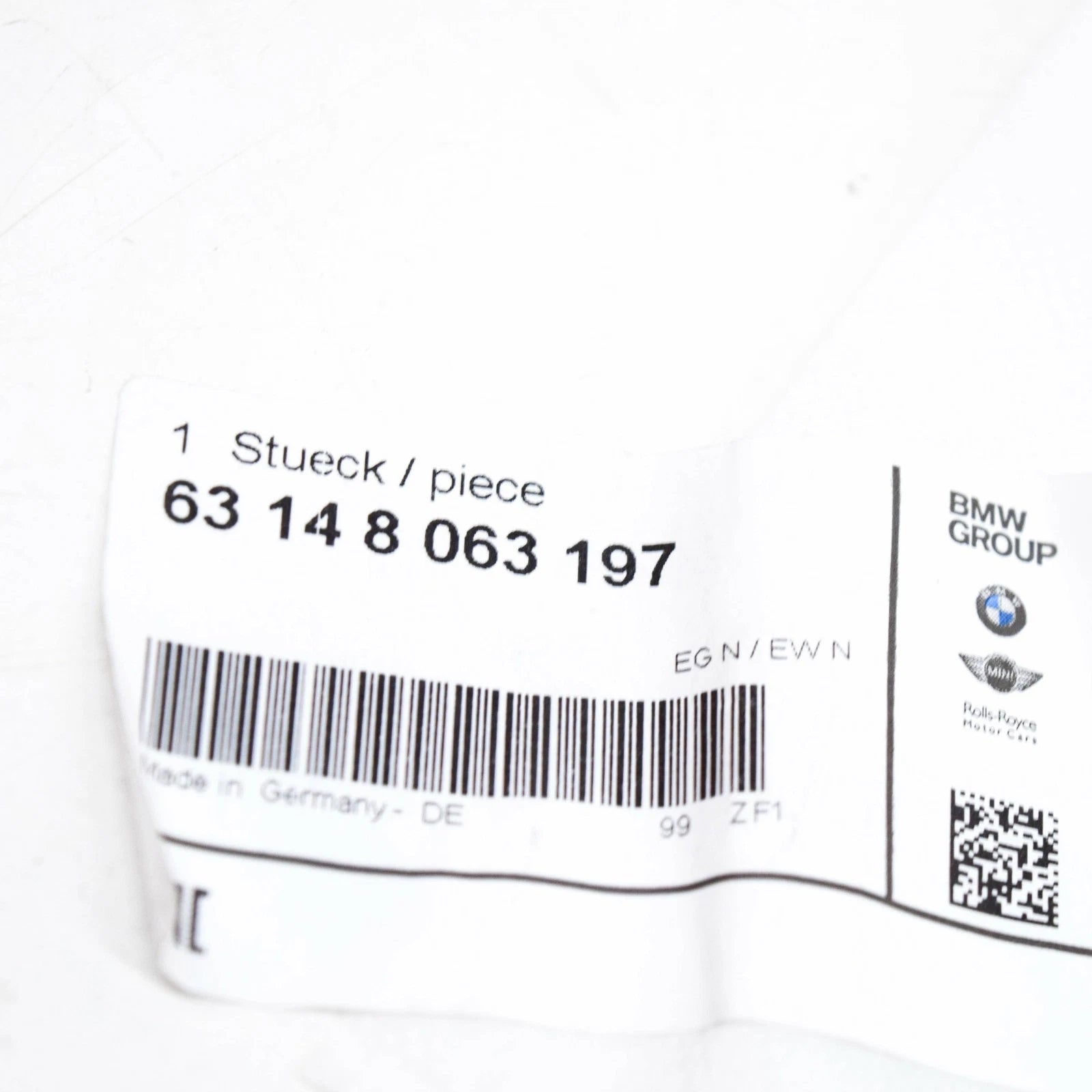 NEW BMW 7 G11 G12 REAR LEFT BUMPER REFLECTOR 63148063197 8063197 ORIGINAL