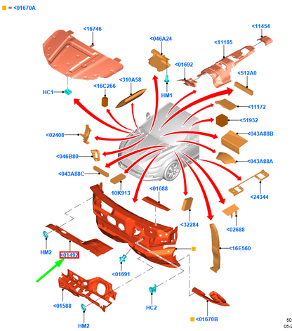 new ford mondeo mk5 dash panel insulator rhd 2303247 js73-f01492-cb original