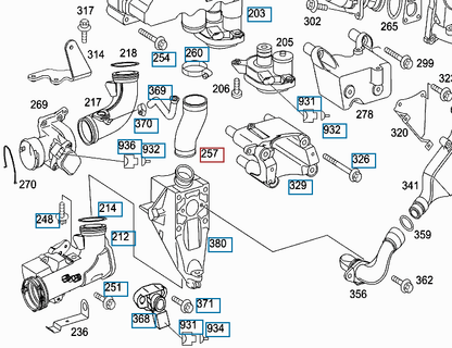NEW MERCEDES VIANO W639 INTERCOOLER TURBO HOSE PIPE TUBE A6460980083 ORIGINAL