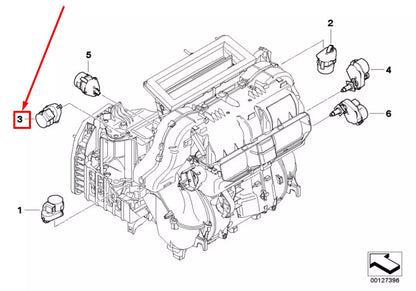 NEW BMW 5 E60 AIR INLET DOOR ACTUATOR 64116942994 6942994 ORIGINAL