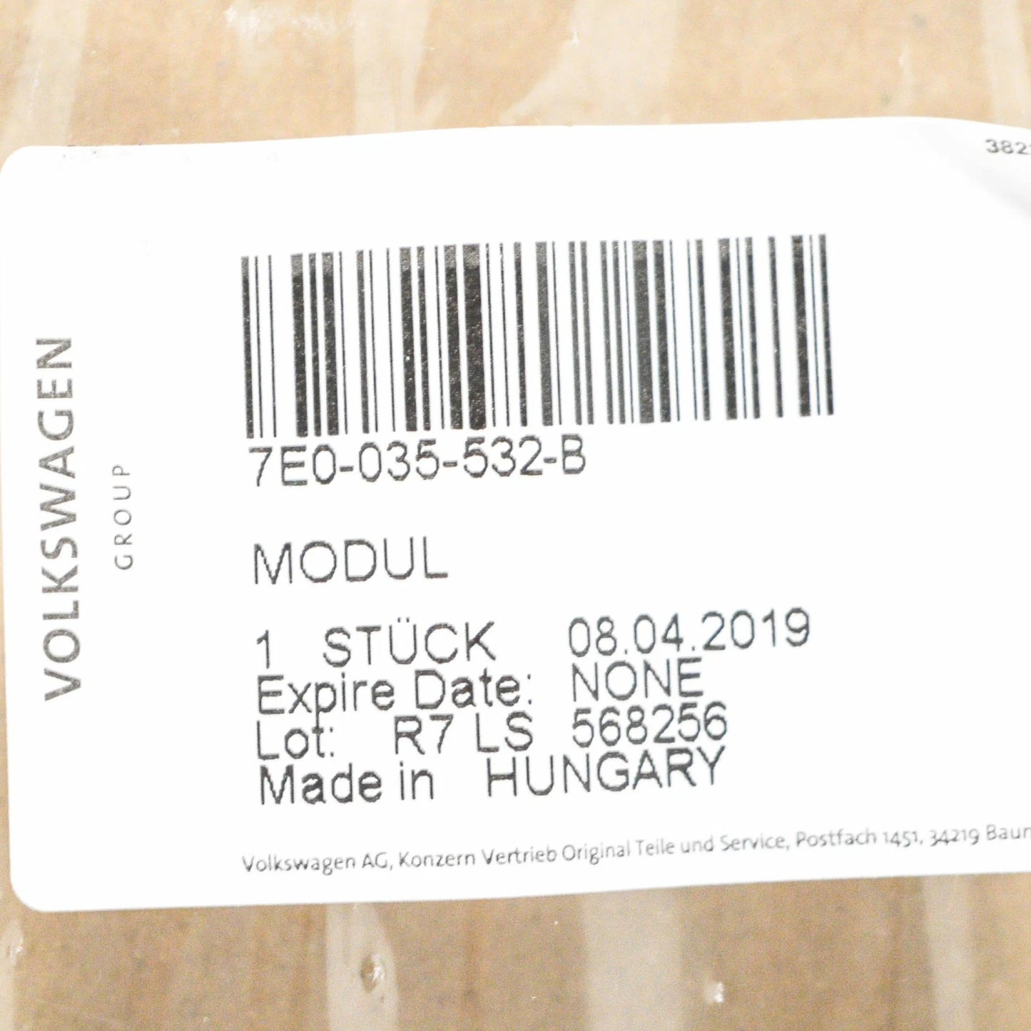 NEW VOLKSWAGEN TRANSPORTER T5 AERIAL ANTENNA MODULE 7E0035532B ORIGINAL