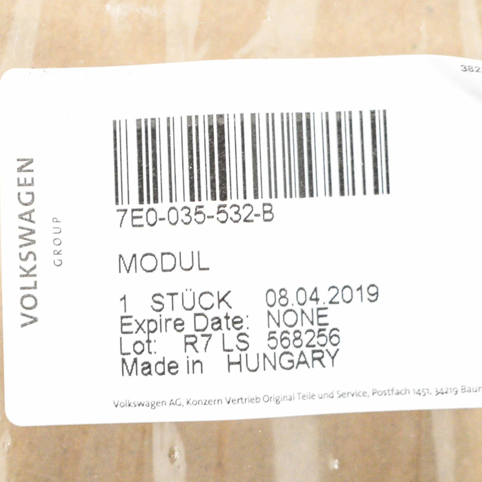 NEW VOLKSWAGEN TRANSPORTER T5 AERIAL ANTENNA MODULE 7E0035532B ORIGINAL