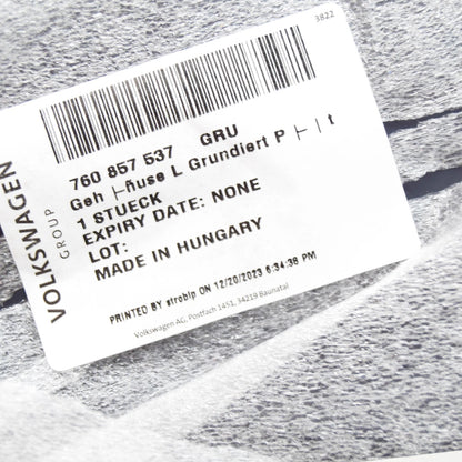 NEW VW TOUAREG CR MK3 FRONT LEFT DOOR MIRROR CAP 760857537GRU ORIGINAL