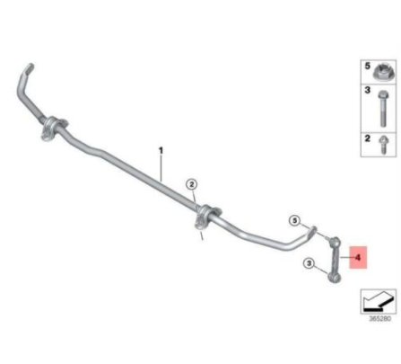 new bmw m2 coupe f87 rear repair stabilizer end link 33502284618 original