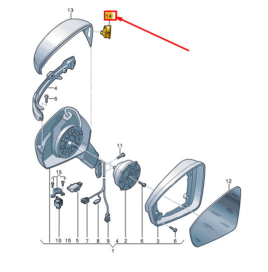 new vw tiguan ad right lane change assist warning display rhd 5na949146a