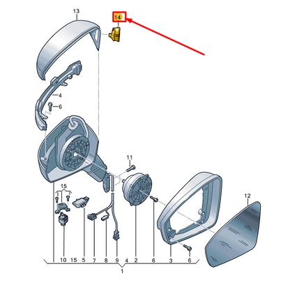 new vw tiguan ad right lane change assist warning display rhd 5na949146a