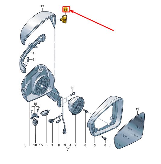 new vw tiguan ad right lane change assist warning display rhd 5na949146a
