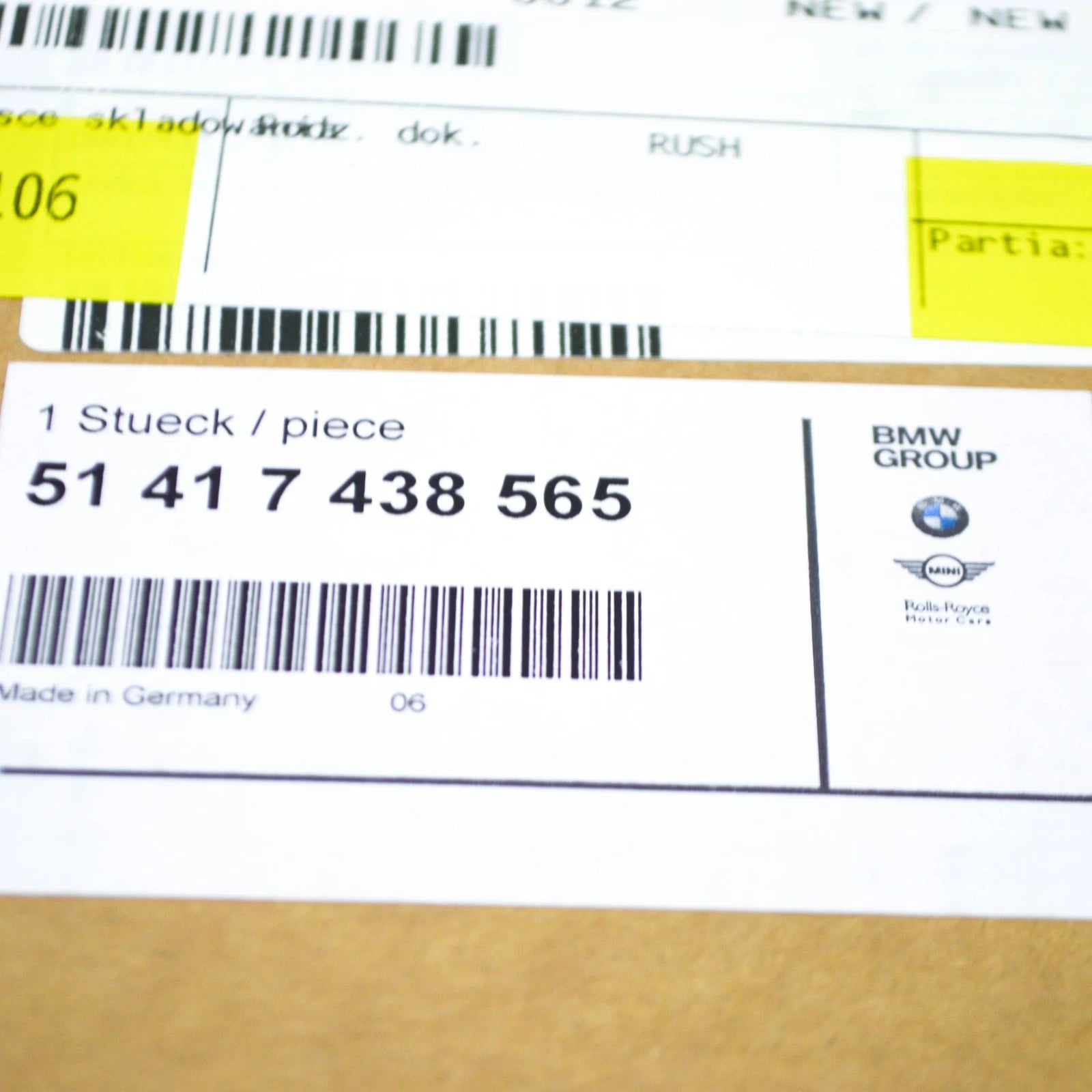 NEW BMW 5 G30 FRONT LEFT DOOR LOUDSPEAKER COVER 51417438565 ORIGINAL