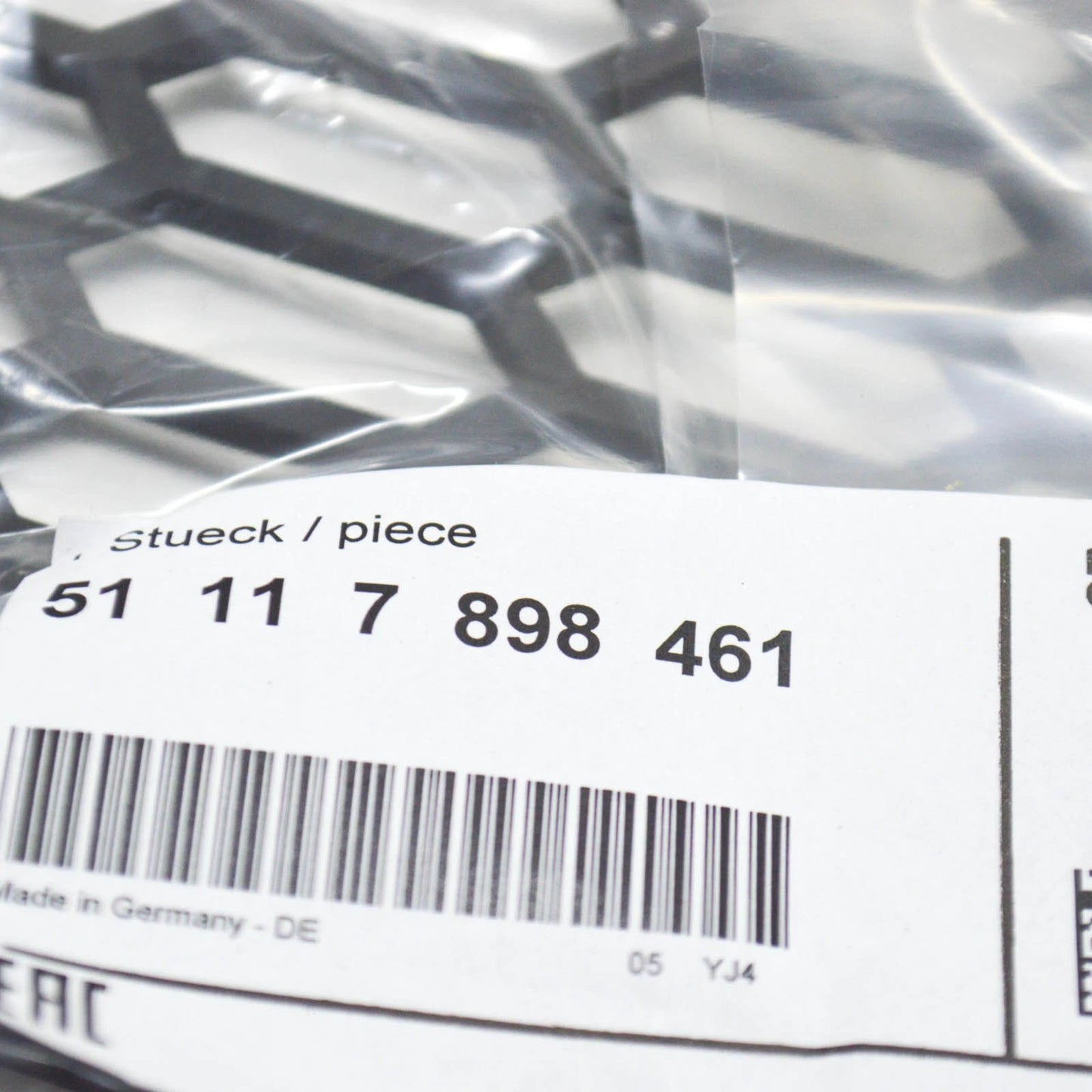 NEW BMW F01 F02 BUMPER CENTER M ACTIVE CRUISE CONTROL GRILLE 51117898461