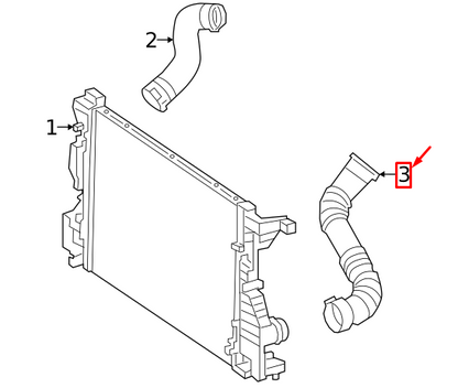 new mercedes-benz gla h247 amg intercooler left hose a2475200201 original